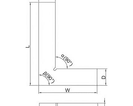 INSIZE Measuring Equipment Insize 90° Flat Edge Square 300x200mm Range Series 4791-300