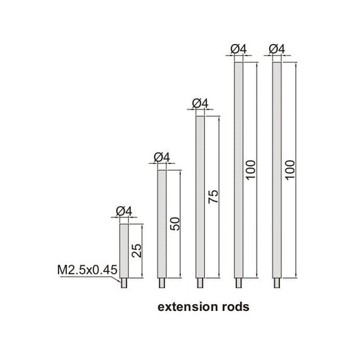 INSIZE Measuring Equipment Insize Dial Depth Gauge 0-300mm x 0.01mm Range Series 2342-202