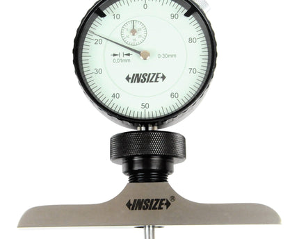 INSIZE Measuring Equipment Insize Dial Depth Gauge 0-300mm x 0.01mm Range Series 2342-202