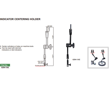 INSIZE MEASURING EQUIPMENT Insize Dial Test Gauge Indicator Holder Mechanical Lock Series 6294-1AE