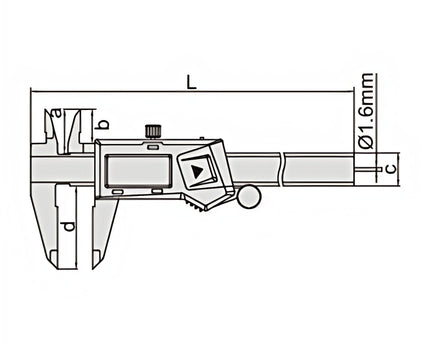 INSIZE Measuring Equipment Insize Digital Caliper 0-150mm/0-6" Range Series 1119-150