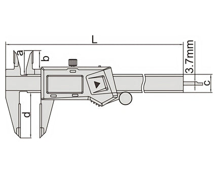INSIZE Measuring Equipment Insize Digital Caliper TCT 0-150mm/0-6" Range Series 1110-150A
