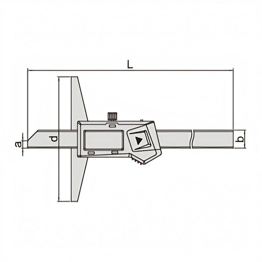 INSIZE Measuring Equipment Insize Digital Depth Gauge 0-300mm/0-12" Range Series 1141-300A