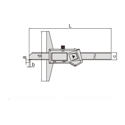 INSIZE MEASURING EQUIPMENT Insize Digital Hook Depth Gauge 0-150mm / 0-6" Range Series 1142-150A