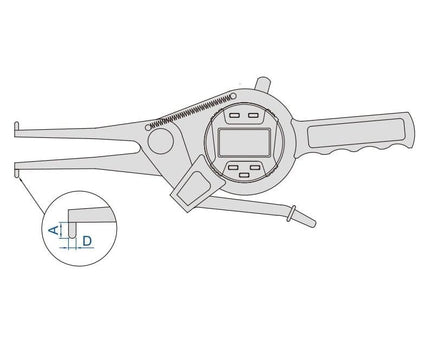 INSIZE Measuring Equipment Insize Digital Internal Caliper Gauge 15-35mm/0.6-1.4" Range Series 2151-35