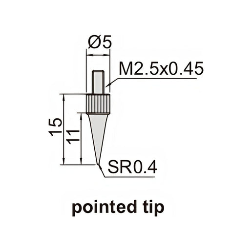 INSIZE Measuring Equipment Insize Digital Mini Long Base Depth Gauge 0-12.7mm/0-0.5" Range Series 2142-102