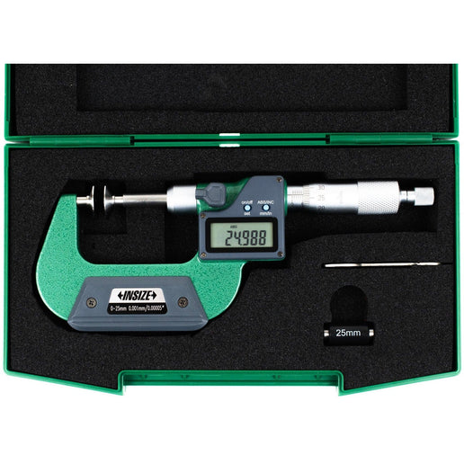 INSIZE Measuring Equipment Insize Digital Spindle Disc Micrometer 0-25mm Range Series 3594-25A