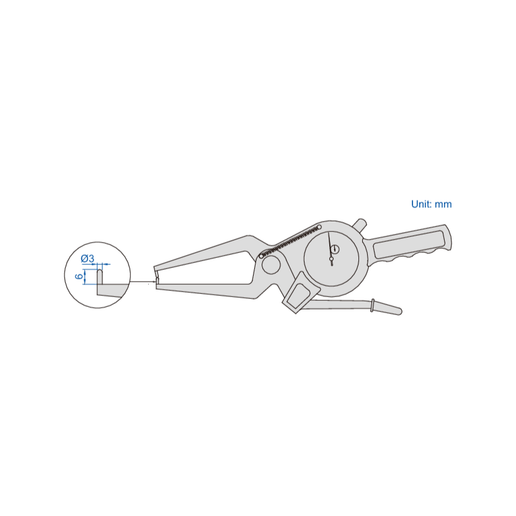 INSIZE Measuring Equipment Insize External Dial Caliper Gauge 0-20mm Range Series 2332-20