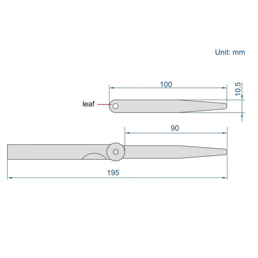 INSIZE MEASURING EQUIPMENT Insize Feeler Gauge 13pc Set 0.03-0.50mm Range Series 4602-13A