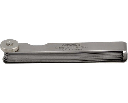 INSIZE Measuring Equipment Insize Feeler Gauge 20pc Set 0.05-1mm Range Series 4602-20