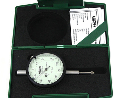 INSIZE Measuring Equipment Insize Imperial Lug Back Dial Indicator 0.25" Range Series 2307-0255