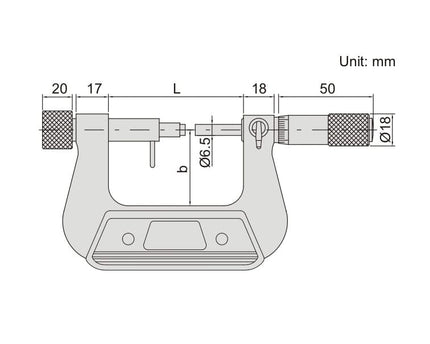 INSIZE Measuring Equipment Insize Indicating Micrometer 25-50mm Range Series 3331-50A