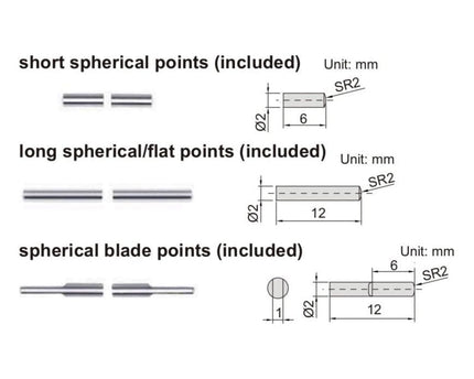 INSIZE Measuring Equipment Insize Interchangeable Point Digital Caliper Range Series 1526-200