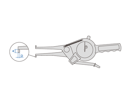 INSIZE Measuring Equipment Insize Internal Dial Caliper Gauge 15-35mm Range Series 2321-AL35