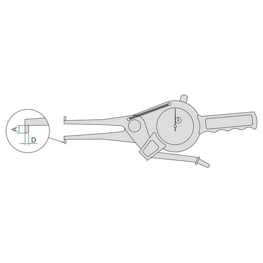 INSIZE Measuring Equipment Insize Internal Dial Caliper Gauge 35-55mm Range Series 2321-55