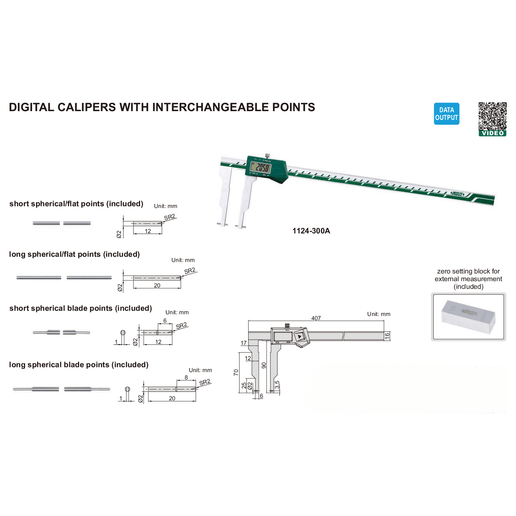 INSIZE Measuring Equipment Insize Internal Zero Block 100mm Range Series 1124-BLOCK