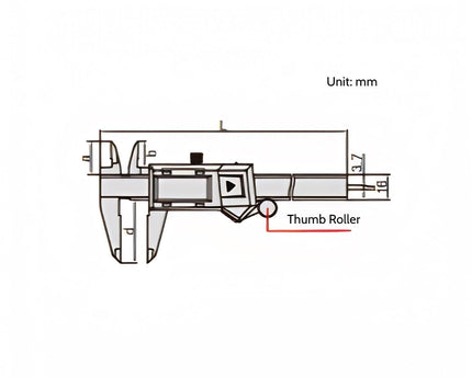INSIZE Measuring Equipment INSIZE IP54 Digital Caliper 0-150mm/0-6" Range Series 1104-150