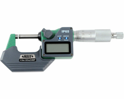 INSIZE Measuring Equipment Insize IP65 Digital Outside Micrometer 0-25mm / 0-1" Range Series 3101-25A