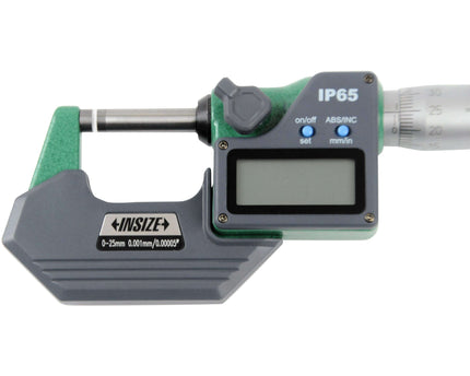 INSIZE Measuring Equipment Insize IP65 Digital Outside Micrometer 0-25mm / 0-1" Range Series 3101-25A
