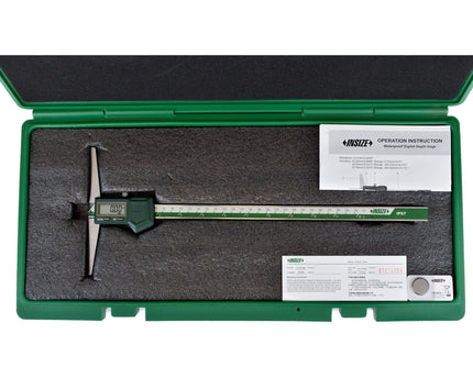 INSIZE Measuring Equipment Insize IP67 Digital Depth Gauge 0-300mm / 0-12" Range Series 1149-300