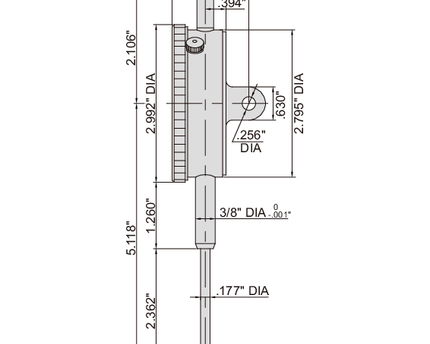 INSIZE Measuring Equipment Insize Large Face Dial Indicator Range Series 2312-15