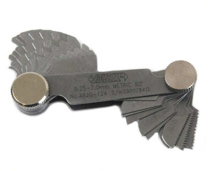 INSIZE Measuring Equipment Insize Metric 60° Screw Pitch Gauge 0.25-7mm Range Series 4820-124