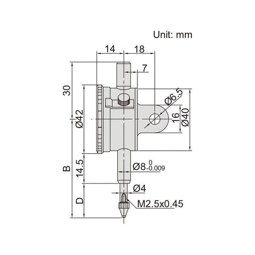 INSIZE Measuring Equipment Insize Metric Compact Dial Indicator 5mm Range Series 2311-5F