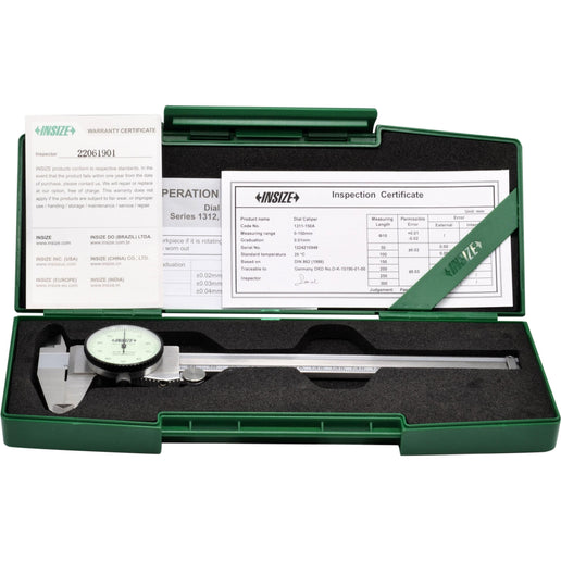 INSIZE Measuring Equipment INSIZE Metric Dial Caliper  0-150mm Range Series 1311-150A