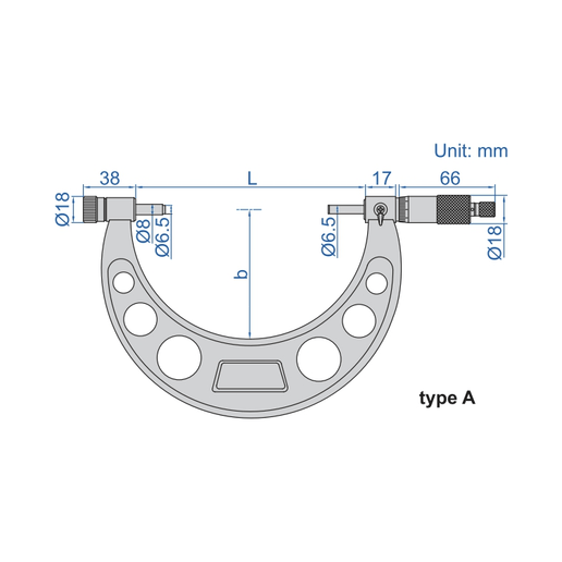 INSIZE Measuring Equipment Insize Metric Outside Micrometer 100-200mm Range Series 3206-200A