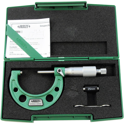 INSIZE Measuring Equipment Insize Metric Outside Micrometer 25-50mm Range Series 3203-50A