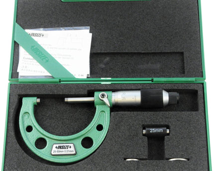 INSIZE Measuring Equipment Insize Metric Outside Micrometer 25-50mm Range Series 3203-50FA