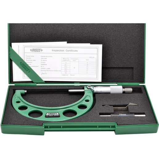 INSIZE Measuring Equipment Insize Metric Outside Micrometer 75-100mm Range Series 3203-100A