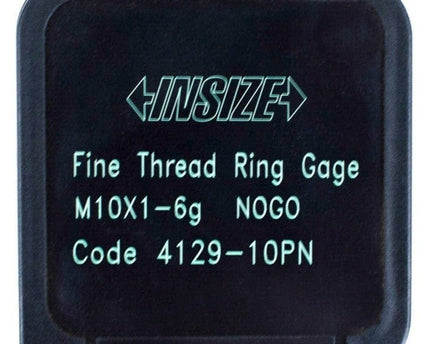 INSIZE Measuring Equipment Insize NOGO Thread Ring Gauge M10X1.0 Series 4129-10PN