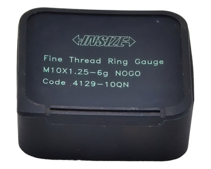 INSIZE Measuring Equipment Insize NOGO Thread Ring Gauge M10X1.25 Series 4129-10QN
