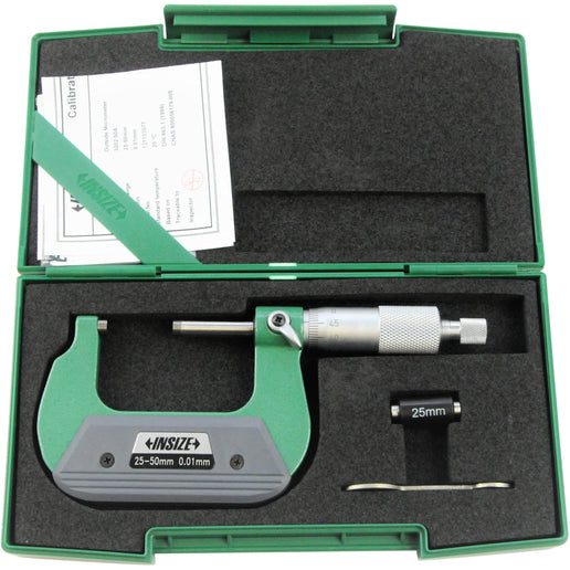 INSIZE Measuring Equipment Insize Outside Micrometer 25-50mm Range Series 3202-50A