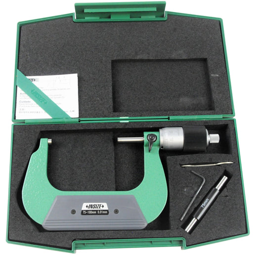 INSIZE Measuring Equipment Insize Outside Micrometer Quick Feeding 75-100mm Range Series 3208-100B