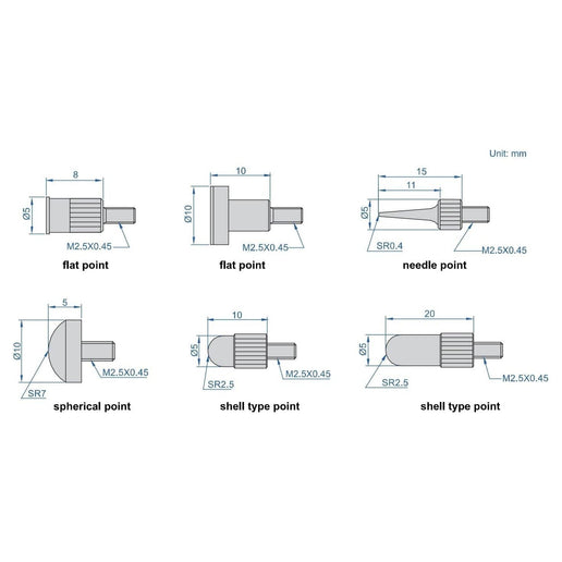 INSIZE Measuring Equipment Insize Point Set Range Series 6282-S6