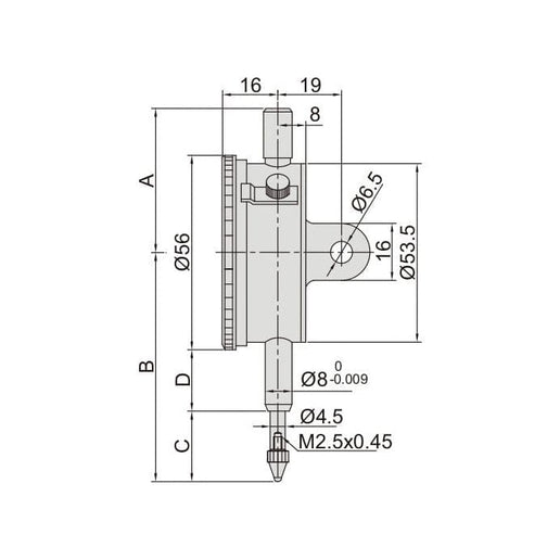 INSIZE Measuring Equipment Insize Precision Dial Indicator 1mm Range Series 2313-1A