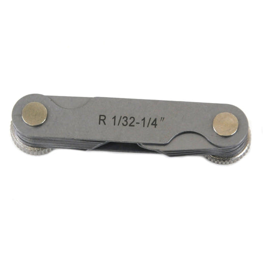 INSIZE MEASURING EQUIPMENT Insize Radius Gauge Set 1/32 - 1/4" Range Series 4801-15E