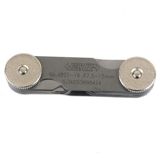 INSIZE Measuring Equipment Insize Radius Gauge Set 7.5-15mm Range Series 4801-16