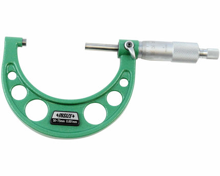 INSIZE Measuring Equipment Insize Ratchet Stop Type Outside Micrometer 50-75mm Range Series 3210-75A