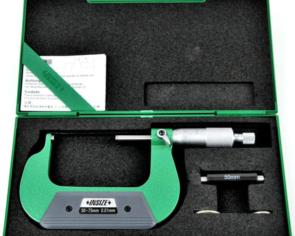 INSIZE Measuring Equipment Insize Spherical Anvil Tube Micrometer 50-75mm Type B Series 3260-75SA