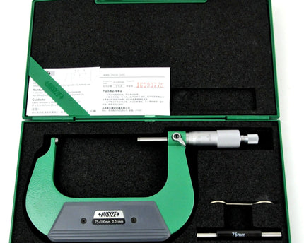 INSIZE Measuring Equipment Insize Spherical Anvil Tube Micrometer 75-100mm Type A Series 3260-100A