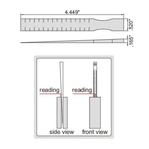 INSIZE Measuring Equipment Insize Taper Slot Gauge 0.01-0.15" Range Series 4630-1E