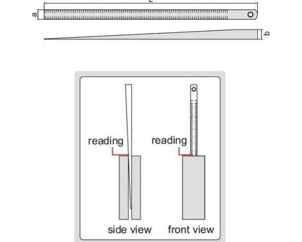 INSIZE Measuring Equipment Insize Taper Slot Gauge 0.5-10mm Range Series 4630-1