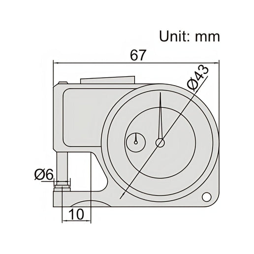 INSIZE Measuring Equipment Insize Thickness Gauge 0-10mm x 0.01mm Range Series 2363-10