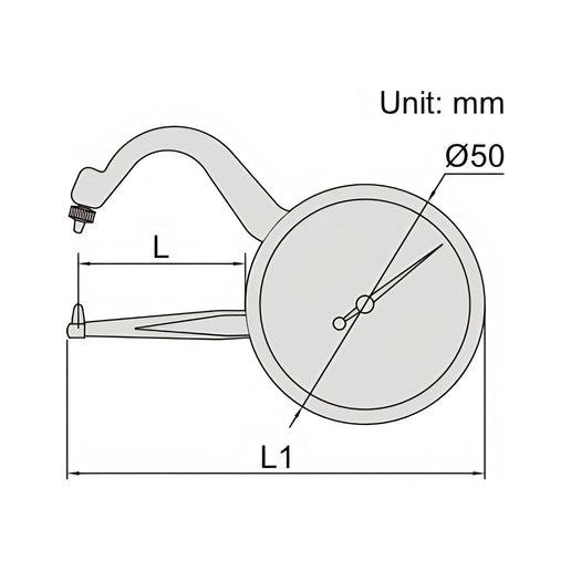 INSIZE Measuring Equipment Insize Thickness Gauge 0-10mm x 0.05mm Range Series 2862-101
