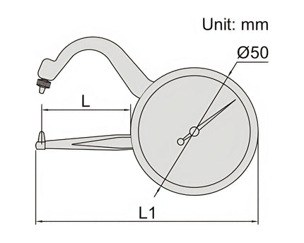 INSIZE Measuring Equipment Insize Thickness Gauge 0-10mm x 0.05mm Range Series 2862-102