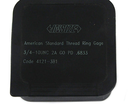 INSIZE Measuring Equipment Insize Thread GO Ring Gauge 3/4"-10 UNC Series 4121-3B1