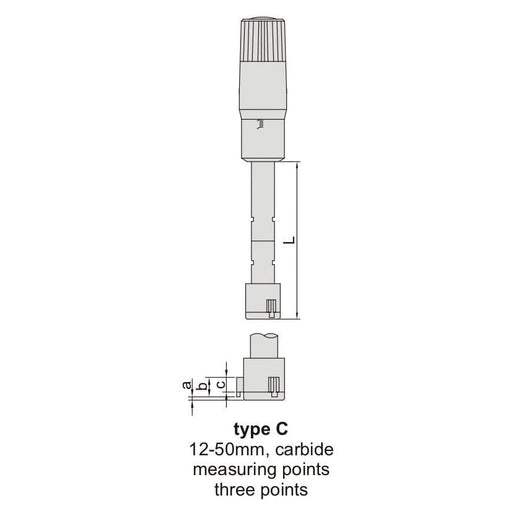 INSIZE Measuring Equipment Insize Three Point Internal Micrometer 25-30mm Range Series 3227-30